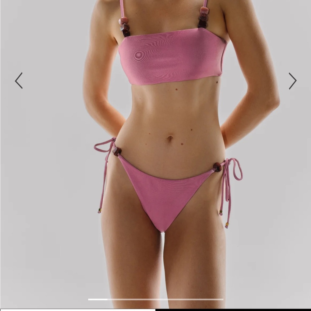 Baobab Alic Tie-Side Bikini Bottom Pink - NWT